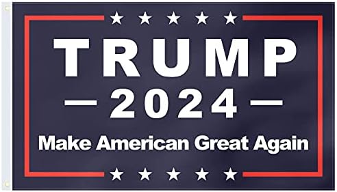 Başkan için Trump 2024 Bayrak-3×5 Ft Amerikan Büyük Tekrar Yapmak Trump 2024 Bayrak ABD Seçim Patriots Banner ile Pirinç Grommets