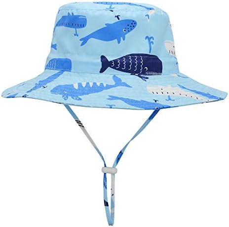 Yüzyıl Yıldız Bebek güneş şapkaları UPF 50 + Geniş Ağız güneş şapkası Bebek Erkek Kız Sevimli Yaz plaj kovası Şapka Yürümeye