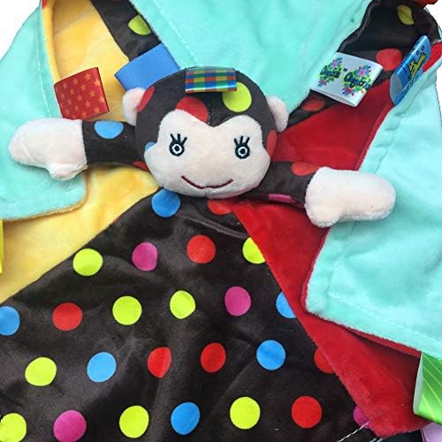 Yumuşak taggies Çok Renkli Etiket Bebek Oyuncak, Renkli Kukla Renk Battaniye Mini Sevimli Moda Açgözlü Rahatlatıcı Bebek Çok