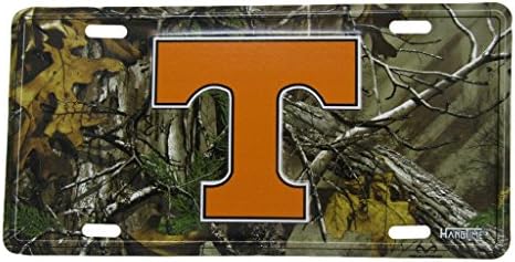 Tennessee Gönüllüleri Vols Kamuflaj 6 x12 Alüminyum Plaka Etiketi