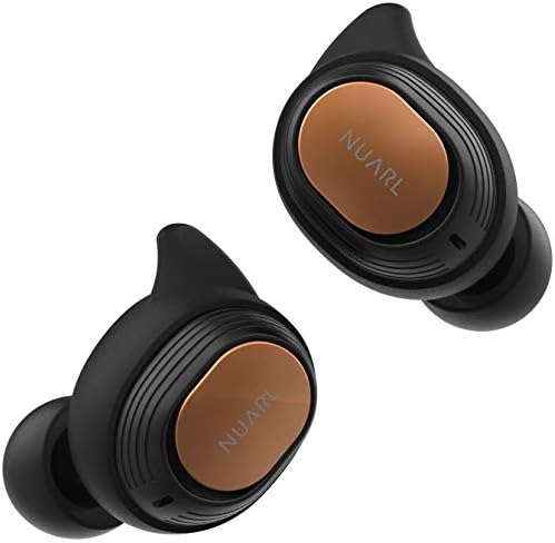 NUARL Gerçek Kablosuz Stereo Kulaklık Kulakiçi Bluetooth5 Su Direnci IPX7 Ter Direnci 9.5 hr Oynatma Mikrofon ile NT110-BK