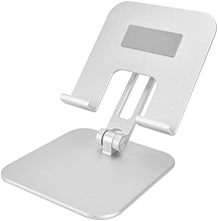 Tablet Standı Ayarlanabilir Tablet Standı Tutucu Alüminyum Alaşım Taşınabilir Katlanabilir Masaüstü Cep telefonu standı Gümüş