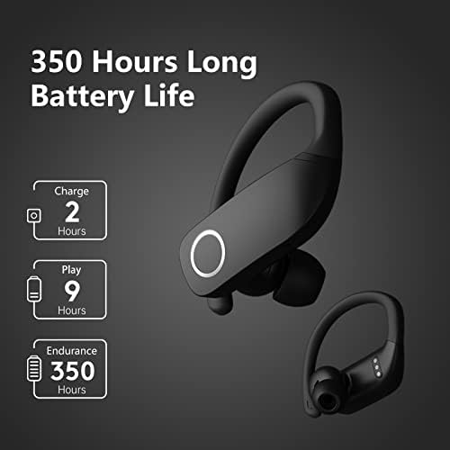 Kablosuz Kulaklıklar, Şarj Kılıflı Bluetooth 5.0 Kulaklıklar, 25H Çalma Süresi Derin Bas Kulaklık Yongası, Çalışma/Seyahat/Spor