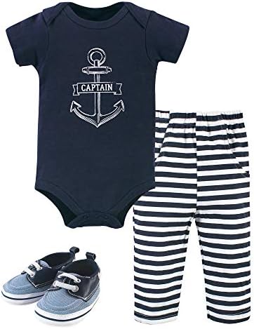 Hudson Baby Bebek Pamuklu Elbise, Pantolon ve Ayakkabı Seti
