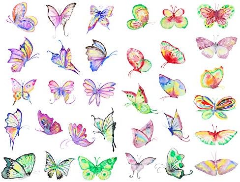 Seasonstorm Renkli Kelebek Kawaii Estetik Pastel Sanat Gündem Dergisi Planlayıcısı Kırtasiye Çıkartmalar