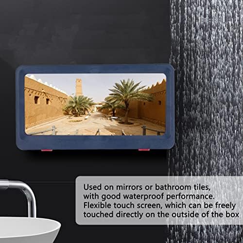 Adsire Duş tablet telefon tutucu, dokunmatik Duvara Monte duş Kılıfı Matkap Ücretsiz Duyarlı Ev Banyo için (Cep Telefonu kılıfı