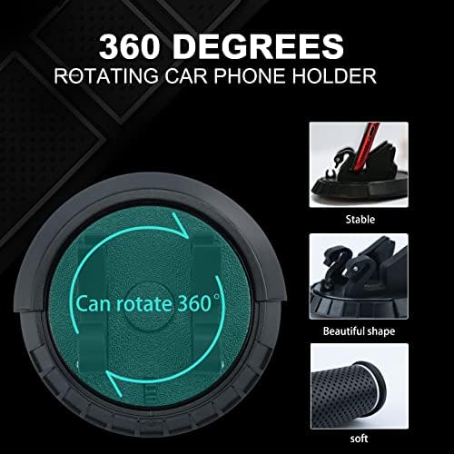 Kaymaz telefon altlığı için 4-in-1 Araba-Evrensel Araç Telefonu tutucu Dağı, 360 Derece Dönen Telefon Dağı için Araba Dashboard