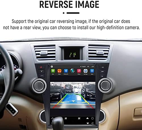 Toyota Highlander 2009-2013 için Araba Stereo Alıcısı GPS Navigasyon, Android 10 Araba Stereo 12.1 İnç IPS Ekran Bluetooth