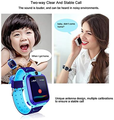 Fmystery Çocuklar akıllı saat için Erkek Kız - Çocuklar Smartwatch LBS Bulucu akıllı saat ile Çağrı Kamera SOS Anti-Kayıp Çocuk