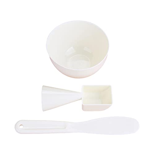 Newmind 3 in 1 Maske Karıştırma Kase Seti Malzemeleri ile Sopa Spatula ile Ölçüm Kepçe Kullanımlık PE DIY Aracı Kiti için Yüz