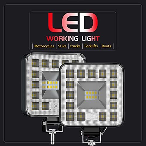 LED sürüş ışık, 3 inç Kare Led iş ışık Bar 69 W 23 Led Spot lamba Off Road 4WD SUV ATV kamyon tekne Bar lambası, sürüş Spot,