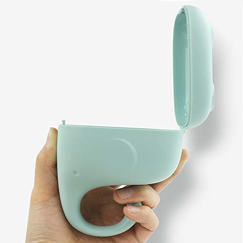 Alice Gökyüzü Taşınabilir Bebek Emzik Kutusu Seyahat saklama kutusu BPA Ücretsiz Bebek için Mükemmel (Yeşil)