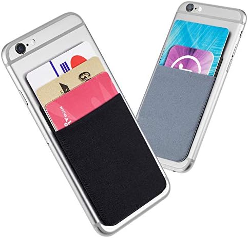 Telefon Cüzdanının Arkası için Sinjimoru Telefon Kartı Tutacağı Takılır. Sinji Kese Basic4, Siyah ve Mavi Gri (2 Paket)