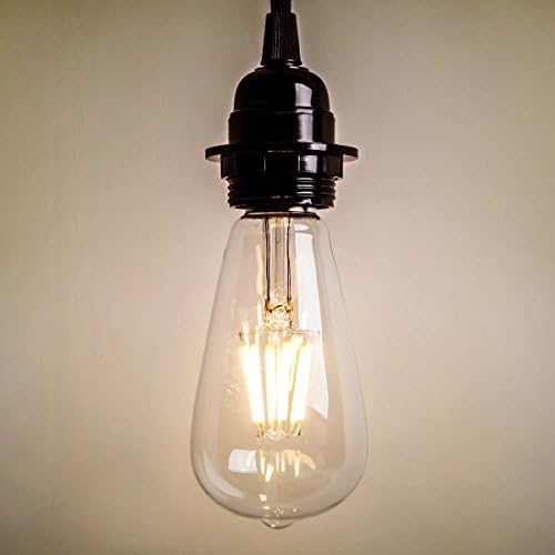 Vintage Retro Edison E27 2 - 8W vida LED Filament ampul ST64 küre lamba