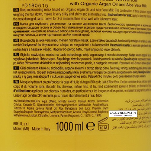 Organik Argan Yağı ve Aloe Vera Sütü ile Cristalli Di Argan Maskesi 1000 ml
