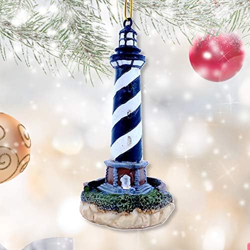 İkonik Deniz Fenerleri Noel Ağacı Süsleri-Son Derece Detaylı 4 Set