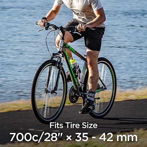 Schwinn Replacement Bike Inner Tube, Geleneksel ve Kendinden Contalı, Kendinden contalı, 700c x 35-42mm, Siyah