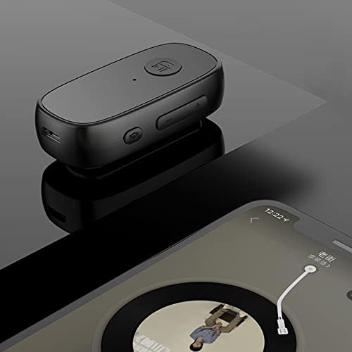 Homyl Bluetooth 5.0 Alıcı 3.5 mm Aux Ses Adaptörü Kitleri için Araba, El - boşaltır Arama-Beyaz ile Kulaklık