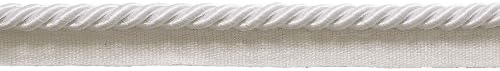 DÉCOPRO Orta 5/16 inç Temel Trim Dudak Kablosu (Beyaz), Avlu tarafından Satılan, Stil 0516S Renk: Beyaz-A1