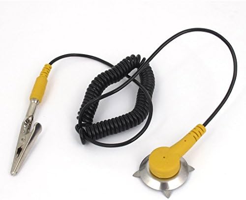 Aexıt Timsah Klip Aracı Setleri Pençe Sarmal Kordon Anti Statik Topraklama ESD Aracı Setleri Kablo Sarı