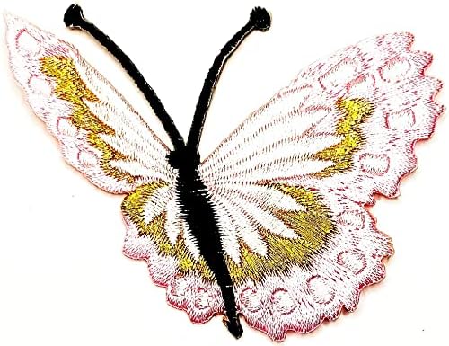 Kleenplus 2 adet. Kelebek Yama Sevimli Kelebek Yaban Hayatı Karikatür Demir on Patch İşlemeli Aplike Yama Dikmek için Giydirin