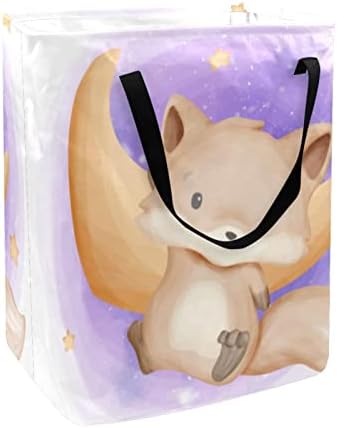 Çamaşır Sepeti Bebek Foxy İniş Ay Baskı Giyim Saklama Çantası Yıkama Bin Banyo Yatak Odası Yurt İçin Kolu İle