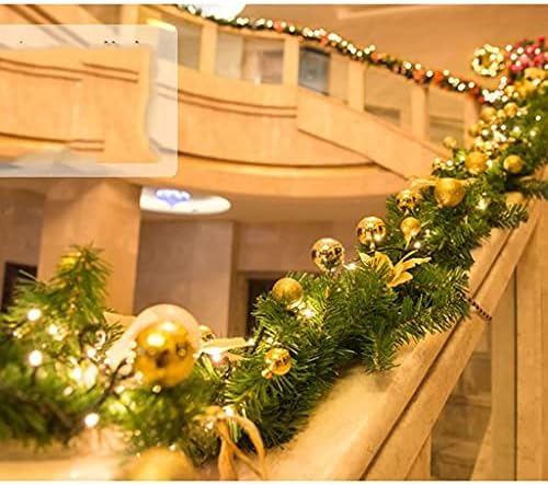 JJHDM Çevre Dostu PVC Garland Noel Kamışı Noel Dekorasyonu için Uygundur (Boyut: Uzunluk 270cm Genişliğinde ve 30cm) (Renk: