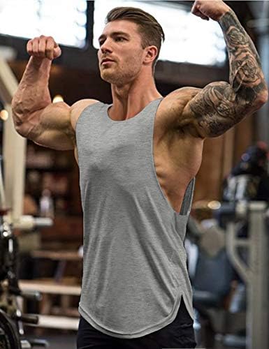 COOFANDY erkek 3 Paket Egzersiz Tankı Üstleri Kolsuz Spor Gömlek Vücut Geliştirme Fitness Kas Tee Gömlek