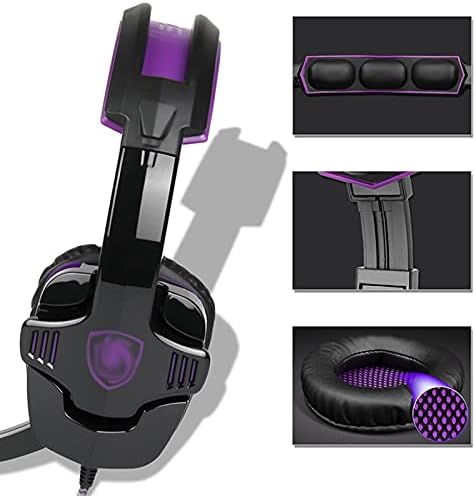 skko oyun kulaklığı 3.5 mm oyun kulaklığı PC, PS4, Dizüstü Bilgisayar, Bir, Bilgisayar Oyunu Gamer Aşırı Kulak Esnek Mikrofon
