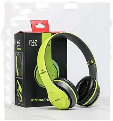 ıPad/Tablet/Telefonlar için P47 Kablosuz Bluetooth Çocuk Aşırı Kulak Kulaklık Kulaklık (Yeşil)