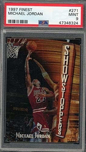 Michael Jordan Chicago Bulls 1997 Topps En iyi Basketbol Kartı 271 PSA 9 NANE-İmzasız Futbol Kartları