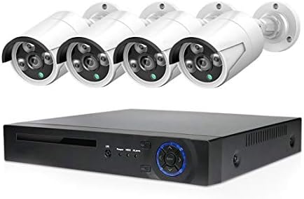 LLC-GÜÇ 8CH Poe Ev Güvenlik Kamera Sistemi, H. 265 + HDMI NVR ile 4 Kapalı Açık 2.0 Megapiksel Gözetim IP Kameralar, Hareket