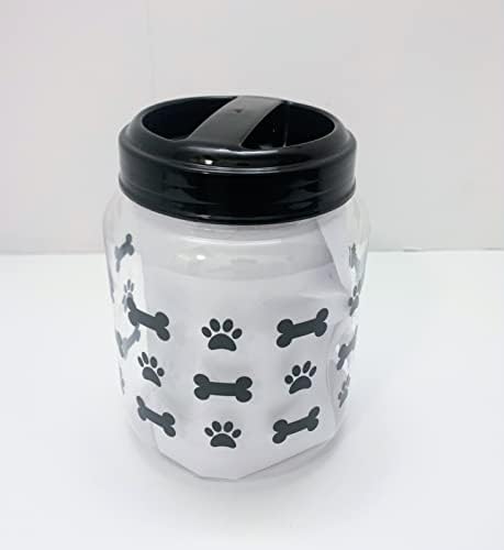 BCE Trendleri BPA Ücretsiz Plastik Hava Geçirmez Pet Köpek Tedavi ve Gıda Saklama Kapları Bidonlar Kapaklı 2 Siyah 2 Mavi 4