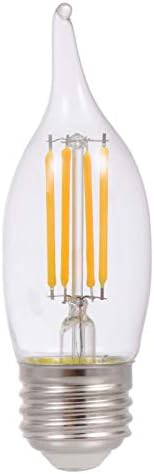 SYLVANİA B10 Yüksek Çözünürlüklü LED Ampul, 4W Eşdeğeri, 13 Yıl, Bükülmüş Uç, Orta Taban, 320 Lümen, 2700 K, Yumuşak Beyaz,