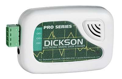 Dickson ES120 Evrensel Giriş Veri Kaydedici 3.125 inç G x 2.125 inç Y x 0.0625 inç D
