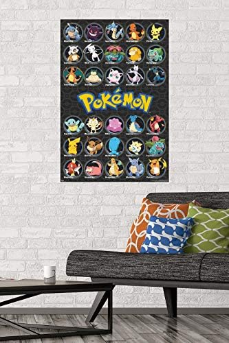 Trends International Pokémon-Tüm Zamanların Favorileri Duvar Posteri, 22.375 x 34, Çerçevesiz Versiyon