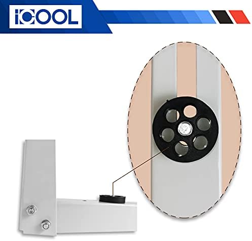 ICOOL dış duvar montaj braketi (22 L x 19 H) için 18000-24000 BTU evrensel Mini bölünmüş Ductless klima ısı pompaları kompresörleri,