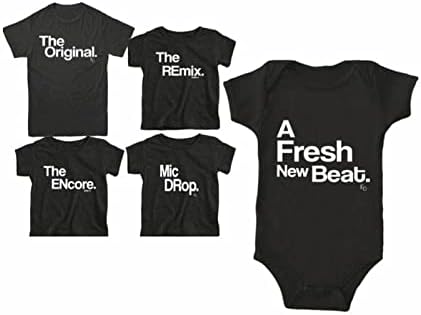 Eşleşen Aile Kıyafetleri 5 Çift Gömlek Seti Orijinal Remix Encore