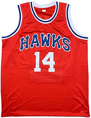 Lenny Wilkens imzalı imzalı jersey NBA St. Louis Hawks JSA COA