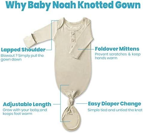 Yenidoğan Bebek Düğümlü Elbise, Süper Yumuşak İpeksi Bebek Uyuyan, bebek Kız Uyku Elbisesi ile Eldivenler, yay, Klip ve Şapka