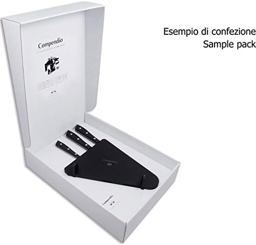 Coltellerie Berti Compendio Bıçakları / Siyah Lucite Blok-3'lü Set