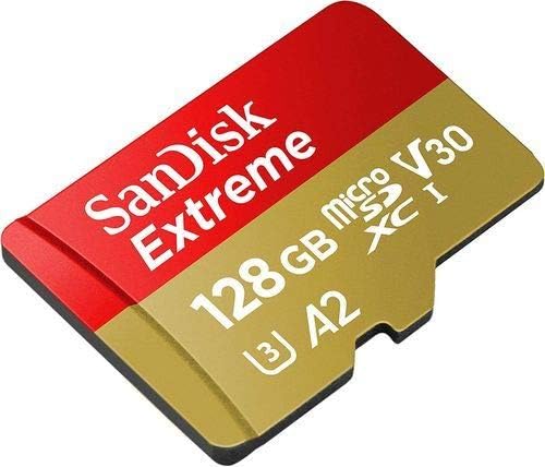 SanDisk Extreme microSD Kart 128 GB Hafıza Kartı (İki Paket) DJI Hava 2 S Drone için (SDSQXA1-128G-GN6MN) 4 K Video Hızı V30