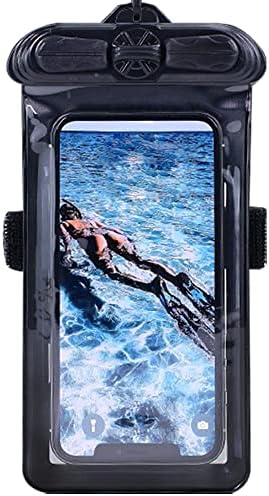 Vaxson Telefon Kılıfı Siyah, Elephone P8 Mini Su Geçirmez Kılıfı Kuru Çanta ile Uyumlu [Değil Ekran Koruyucu Film ]