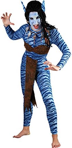 Fyasa 706055-TXL Orman Kadın Savaşçı Fantezi Elbise Kostüm, Çok Renkli, X-Large