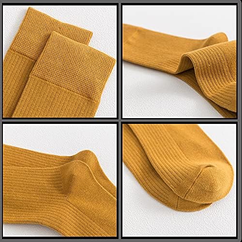 GYZX Sonbahar Kış erkek sıcak tutan çoraplar için Adam Çift İğne Rahat Spor Pamuk Çorap 10 Pairs (Renk: Bir, Boyutu: Ücretsiz