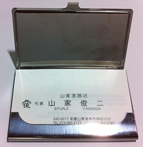 Kartvizitlik Kart durumda Japon Lacquerware Zanaat GümüşDalga ve Vinç Erkekler ve Kadınlar için