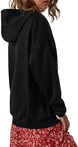 Kadın Hoodies kazak uzun kollu ceket fermuar Vintage gevşek büyük boy Harajuku baskı E-kız Streetwear