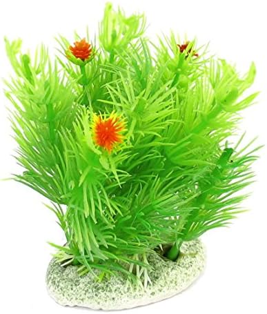uxcell Plastik Akvaryum Balık Tankı Sualtı Bitkileri Dekoru, 3, Yeşil