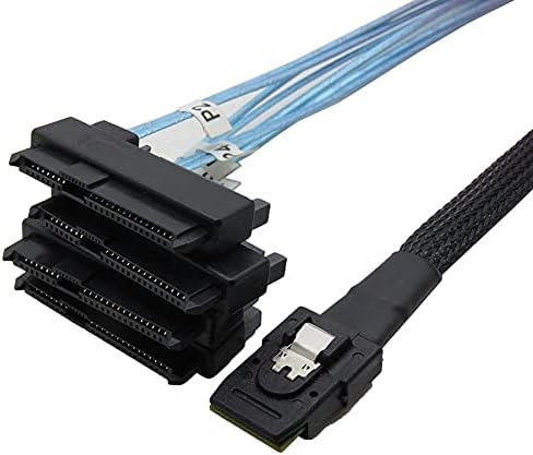 Konnektörler SATA Kabloları Dahili Mini SAS 36pin SFF-8087 - (4) 29pin + 15Pin SFF-8482 Konnektörler SATA Güç Kablosu - (ABD,