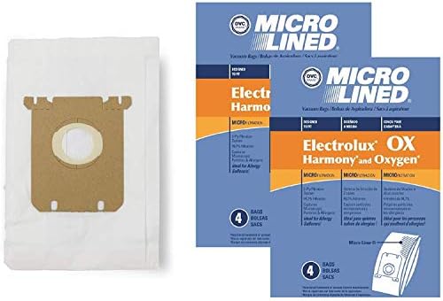 DVC Mikro Astarlı Kağıt Değiştirme Torbaları Eureka, Electrolux, Sanitaire Tarzı ÖKÜZ, Stil S, 61230F - 8 Torbalara Uygundur